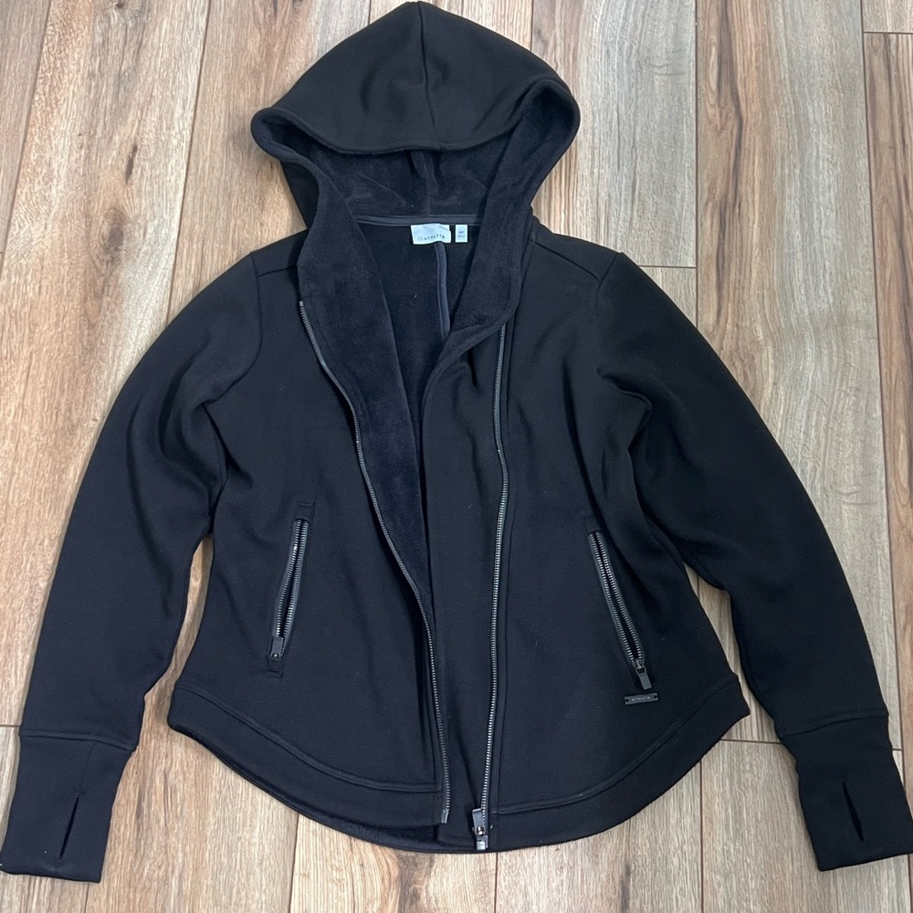 Athleta Women's Black Utility Jacket - Sz. medium petite